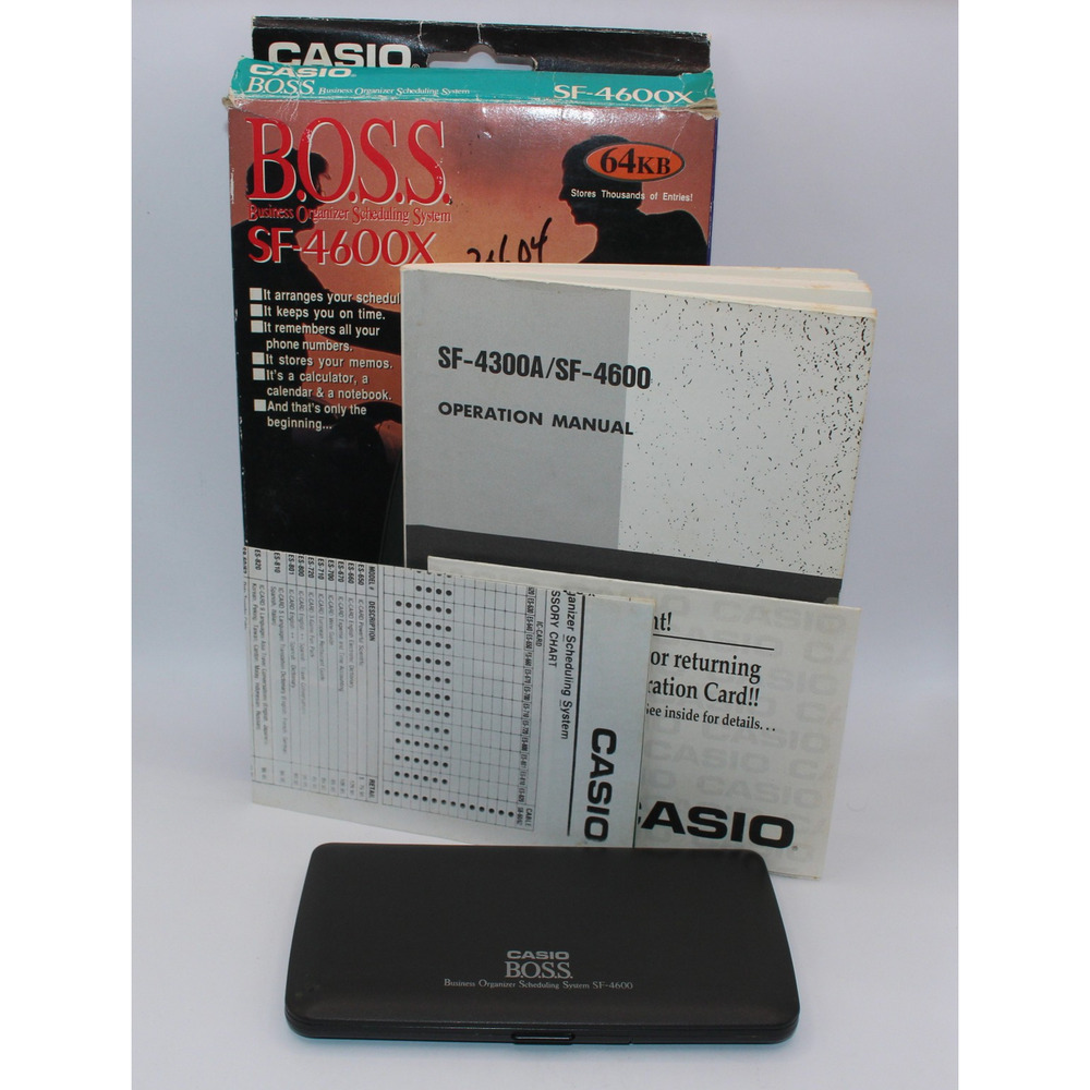 Casio BOSS SF-4600X PDA Computer Link Capable with Box and Instruction Manual